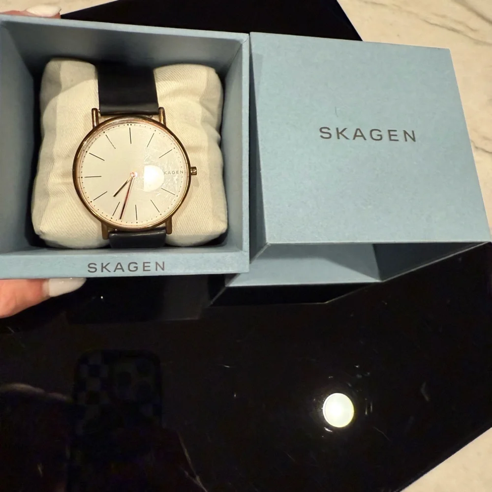 Skagen Signatur SKW6430, Black and Gold with White Face